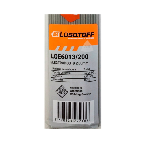 Electrodos Soldadora 2 mm Lüsqtoff LQ6013-200 1 kg Punta Azul